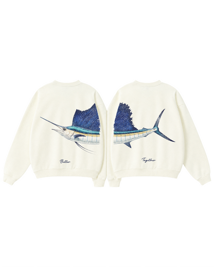 Better Together Sailfish Couple Unisex Crewneck Set