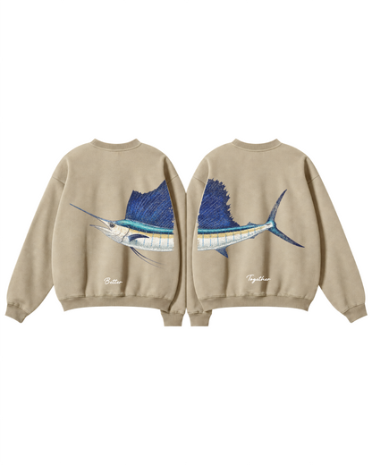 Better Together Sailfish Couple Unisex Crewneck Set