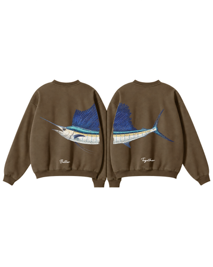Better Together Sailfish Couple Unisex Crewneck Set