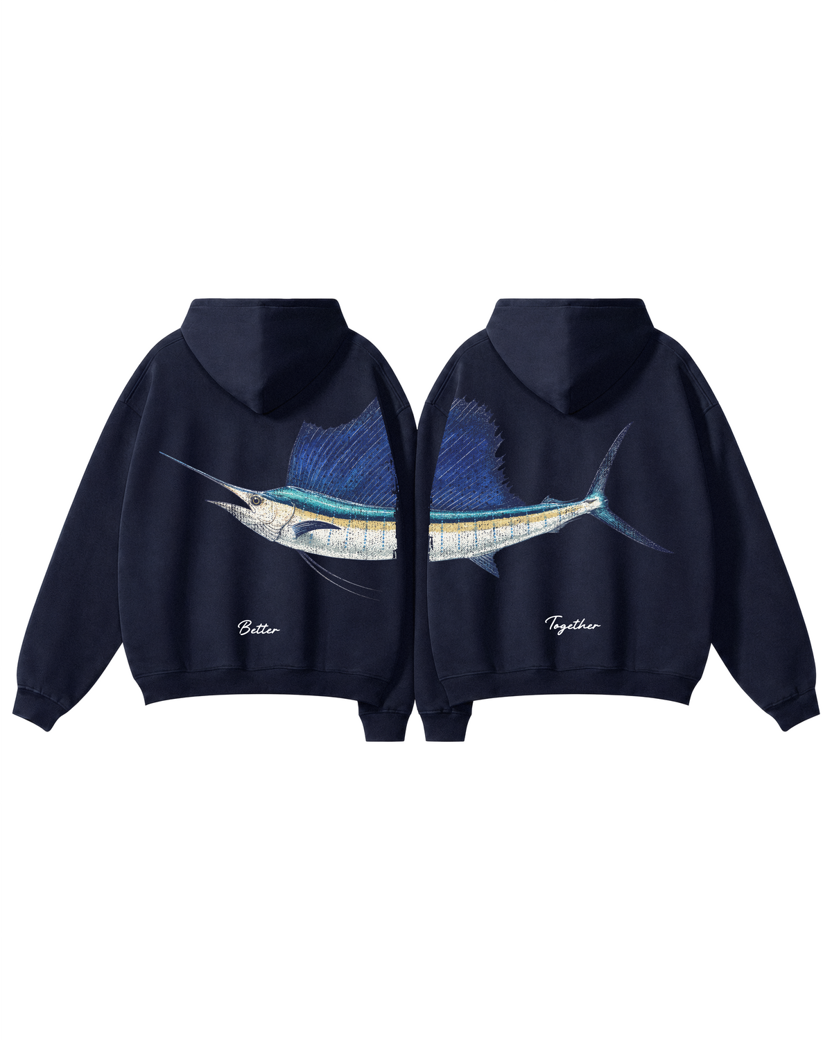 Better Together Sailfish Couple Hoodie Set
