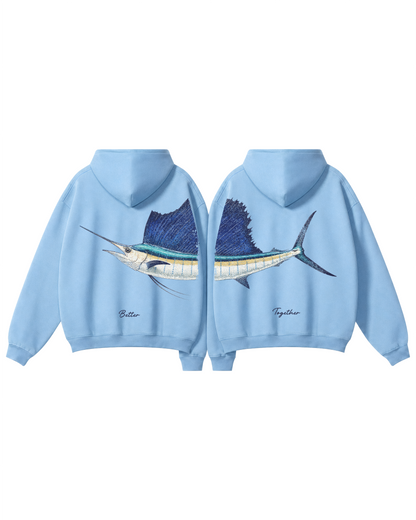 Better Together Sailfish Couple Hoodie Set