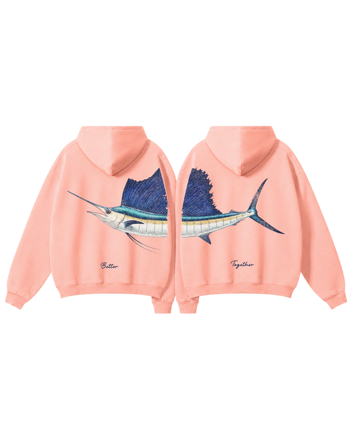 Better Together Sailfish Couple Hoodie Set