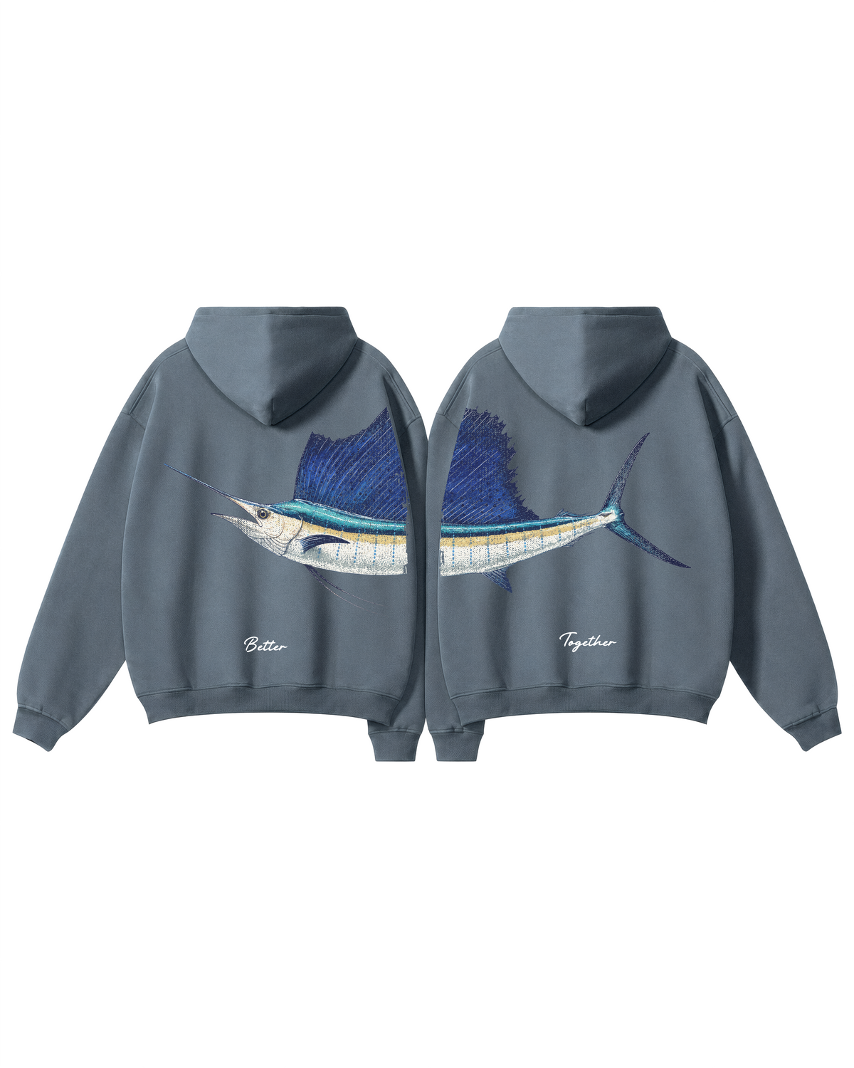 Better Together Sailfish Couple Hoodie Set