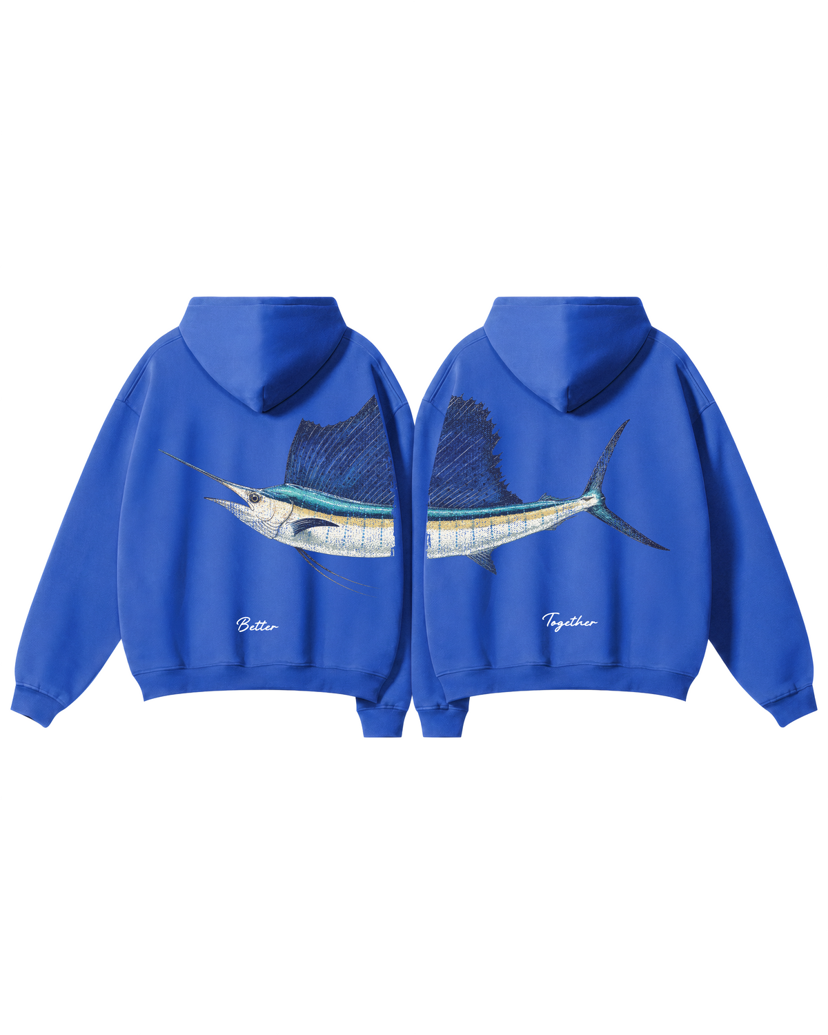 Better Together Sailfish Couple Hoodie Set