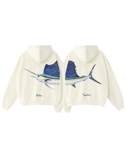 Better Together Sailfish Couple Hoodie Set
