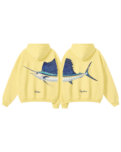 Better Together Sailfish Couple Hoodie Set