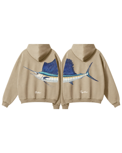 Better Together Sailfish Couple Hoodie Set