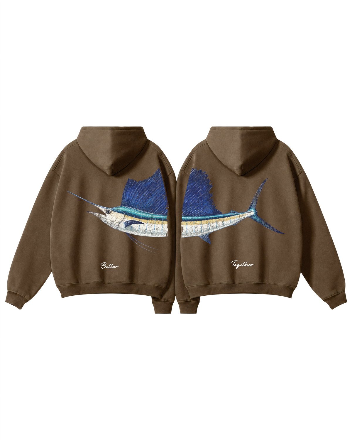 Better Together Sailfish Couple Hoodie Set