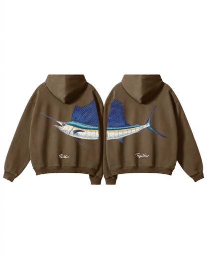 Better Together Sailfish Couple Hoodie Set