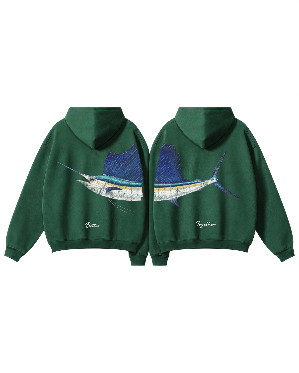 Better Together Sailfish Couple Hoodie Set