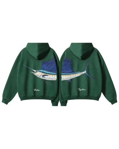 Better Together Sailfish Couple Hoodie Set
