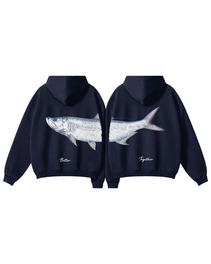 Better Together Atlantic Tarpon Couple Fishing Unisex Hoodie Set