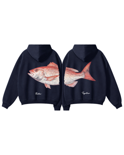 Better Together Red Snapper Couple Hoodie Set