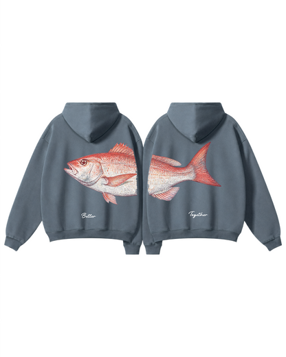 Better Together Red Snapper Couple Hoodie Set