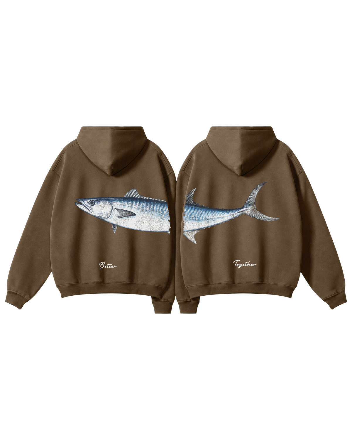 Better Together King Mackerel Couple Unisex Hoodie Set
