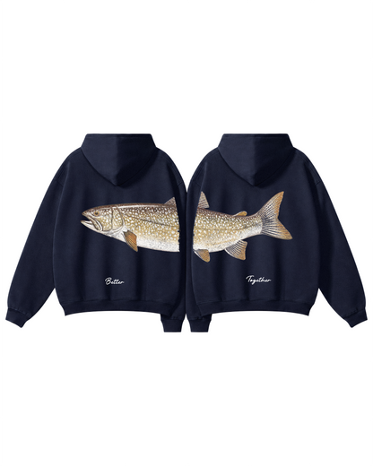 Better Together Lake Trout Couple Hoodie Set