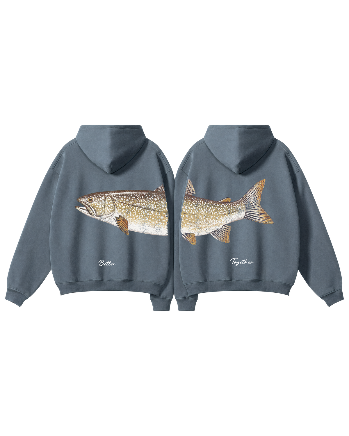 Better Together Lake Trout Couple Hoodie Set