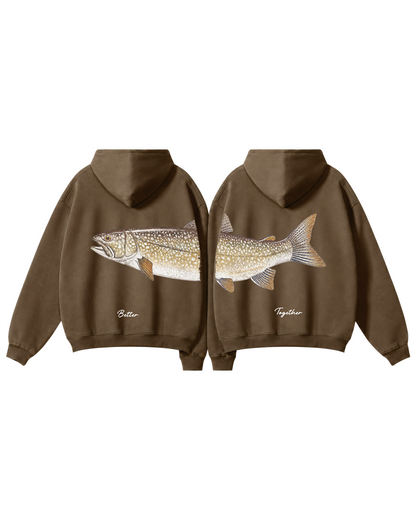 Better Together Lake Trout Couple Hoodie Set
