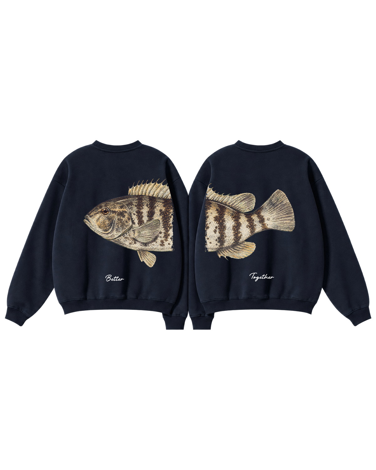 Better Together Tautog Couple Crewneck Set