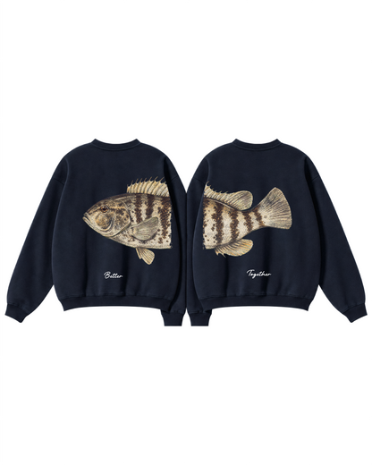 Better Together Tautog Couple Crewneck Set