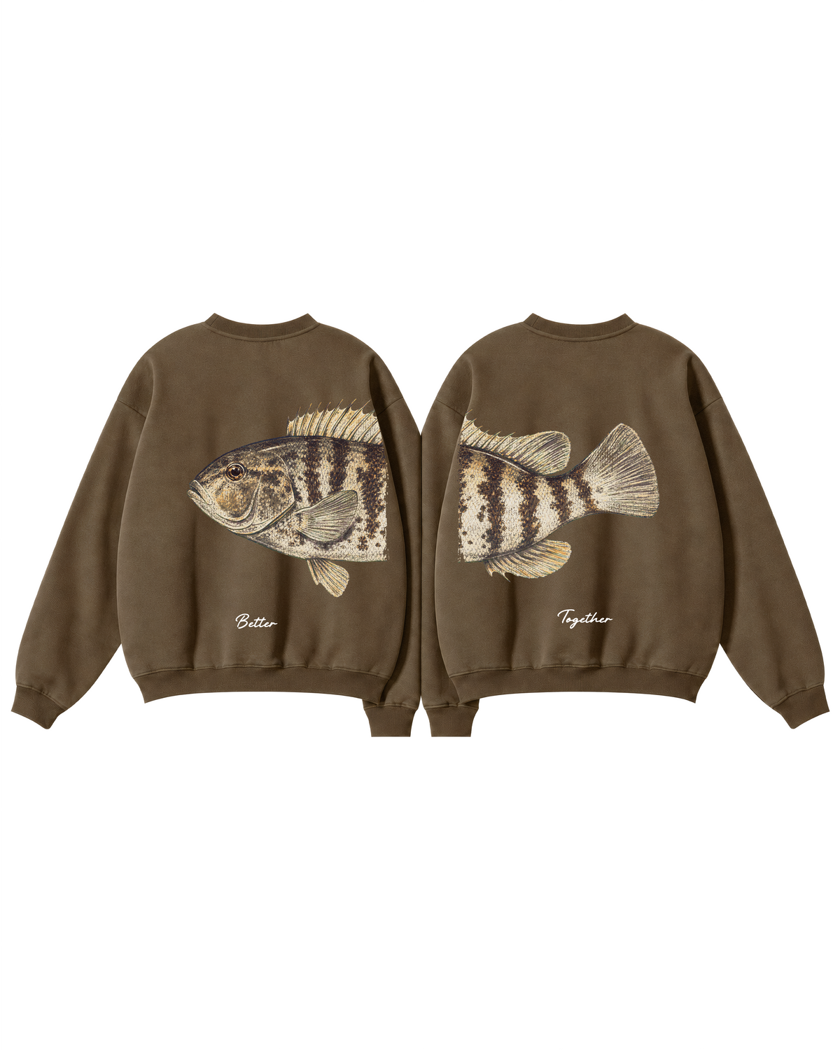 Better Together Tautog Couple Crewneck Set