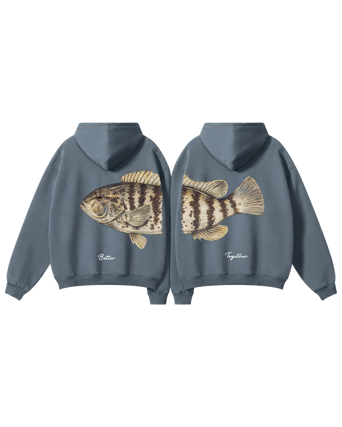 Better Together Tautog Couple Unisex Hoodie Set