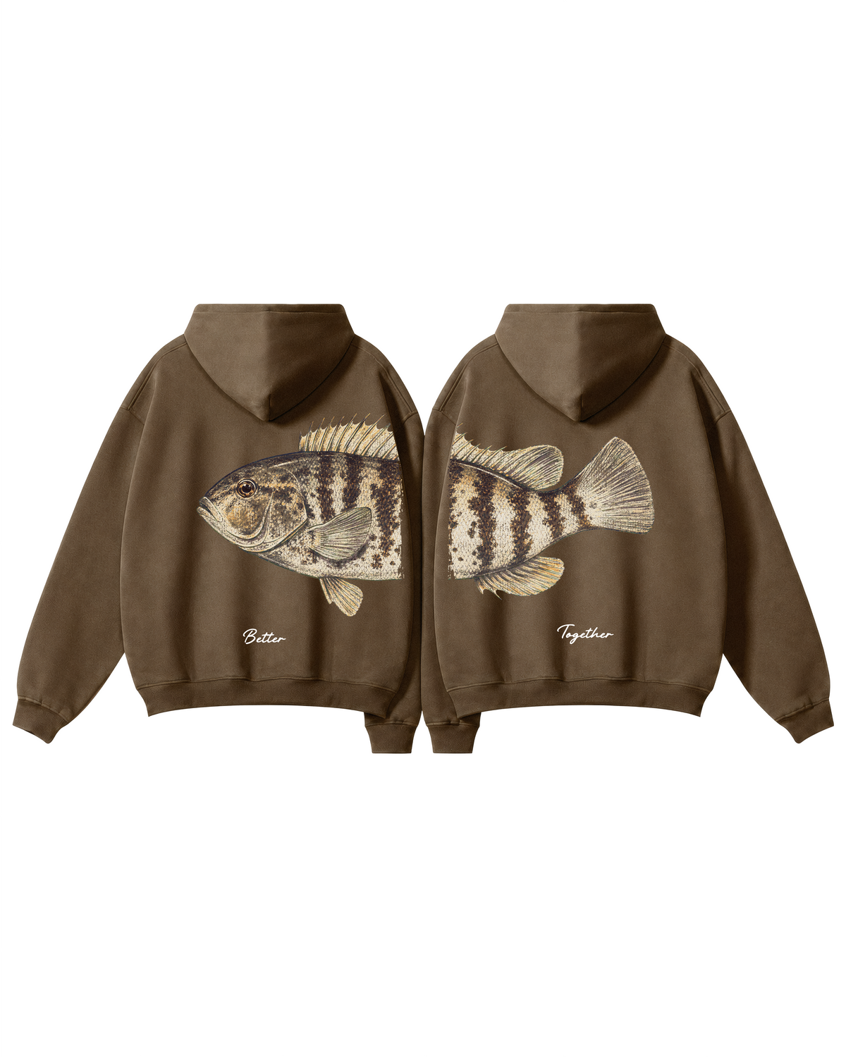 Better Together Tautog Couple Unisex Hoodie Set