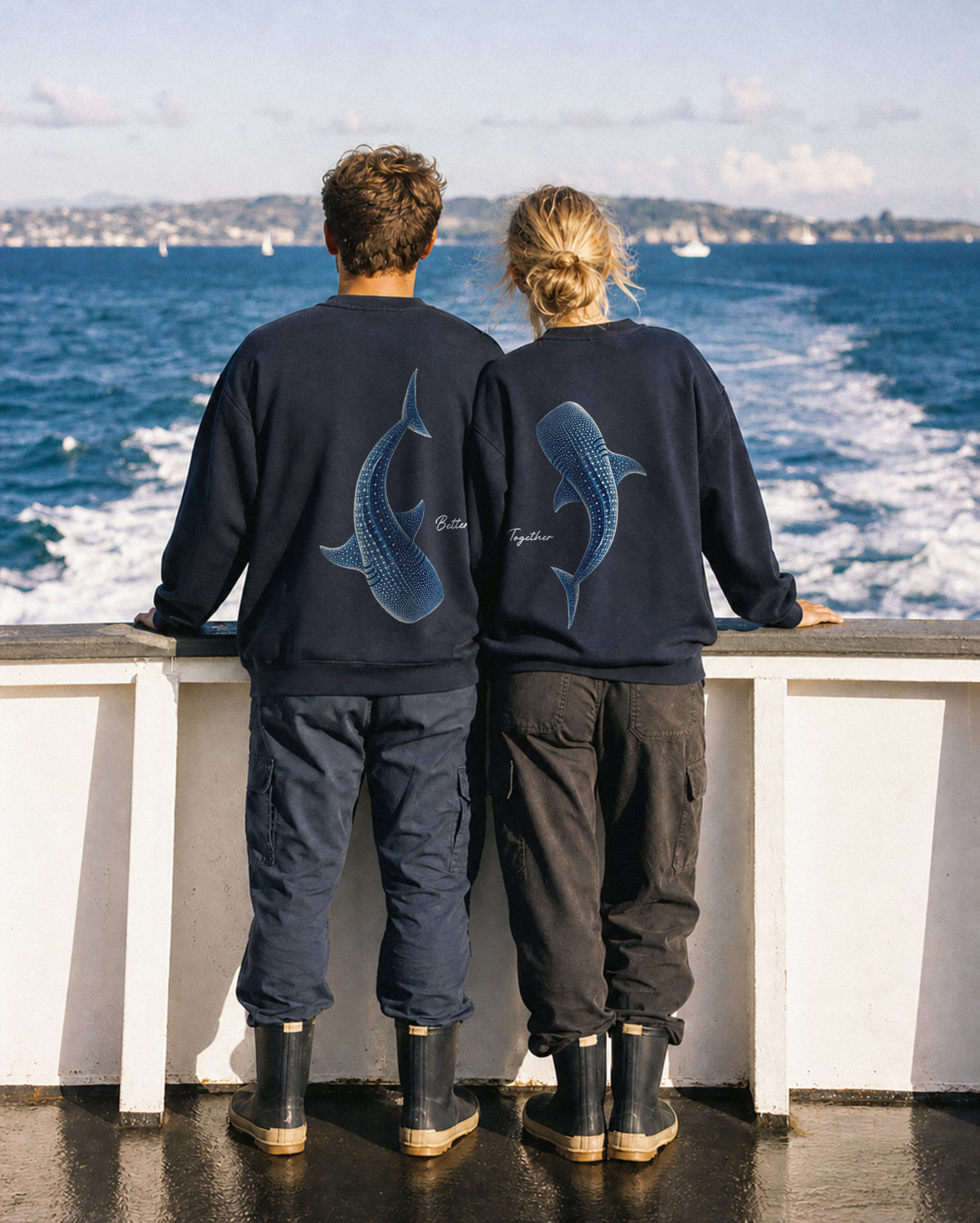 Better Together Whale Shark Couple Crewneck Set