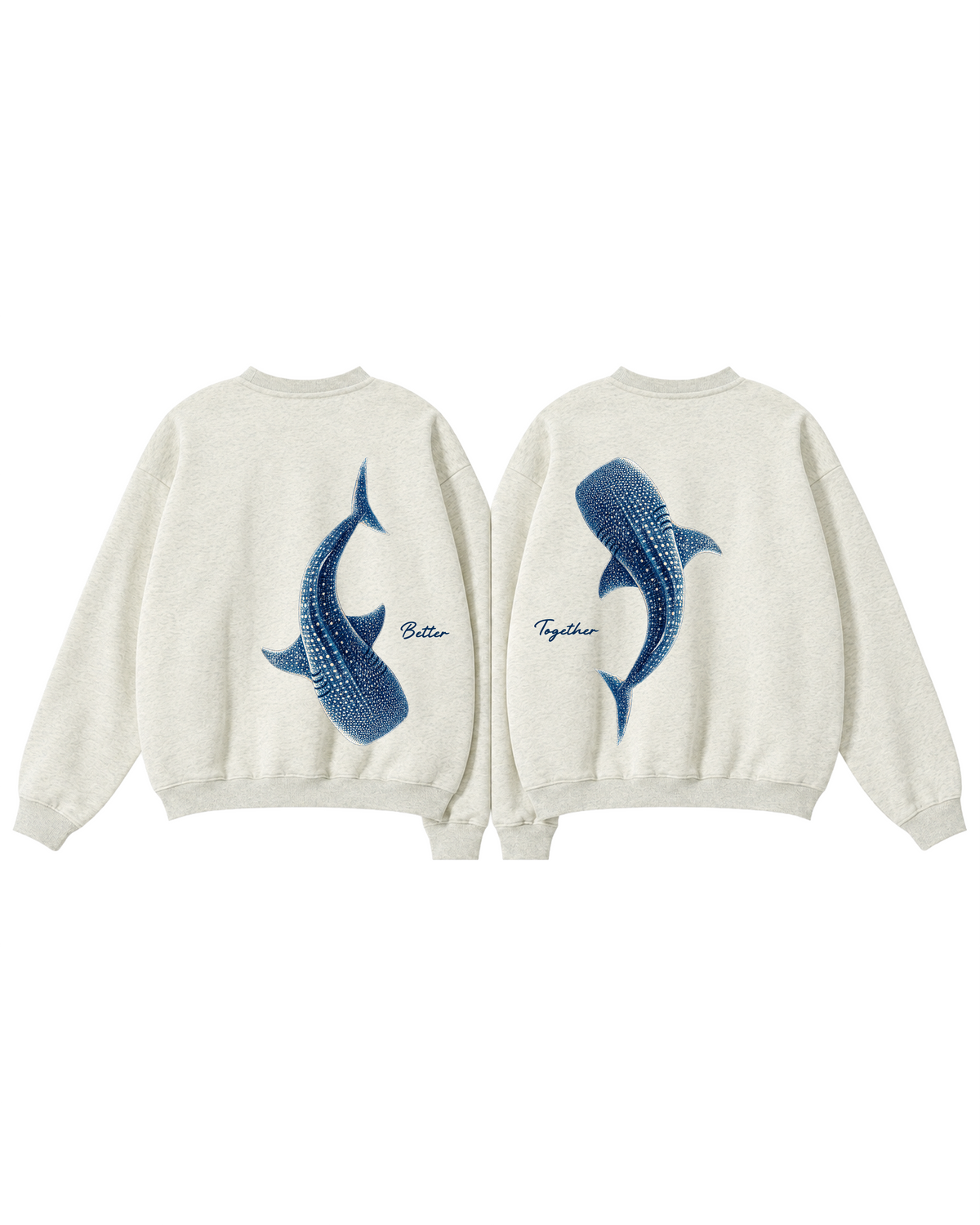 Better Together Whale Shark Couple Crewneck Set