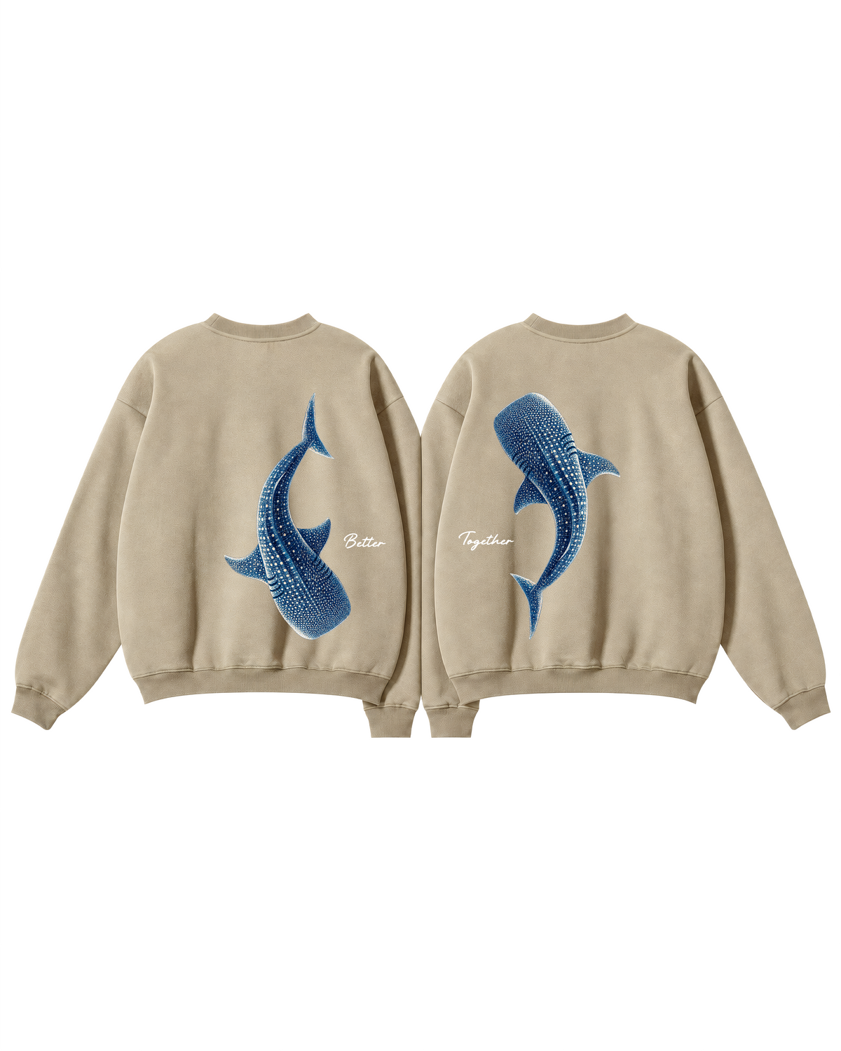 Better Together Whale Shark Couple Crewneck Set