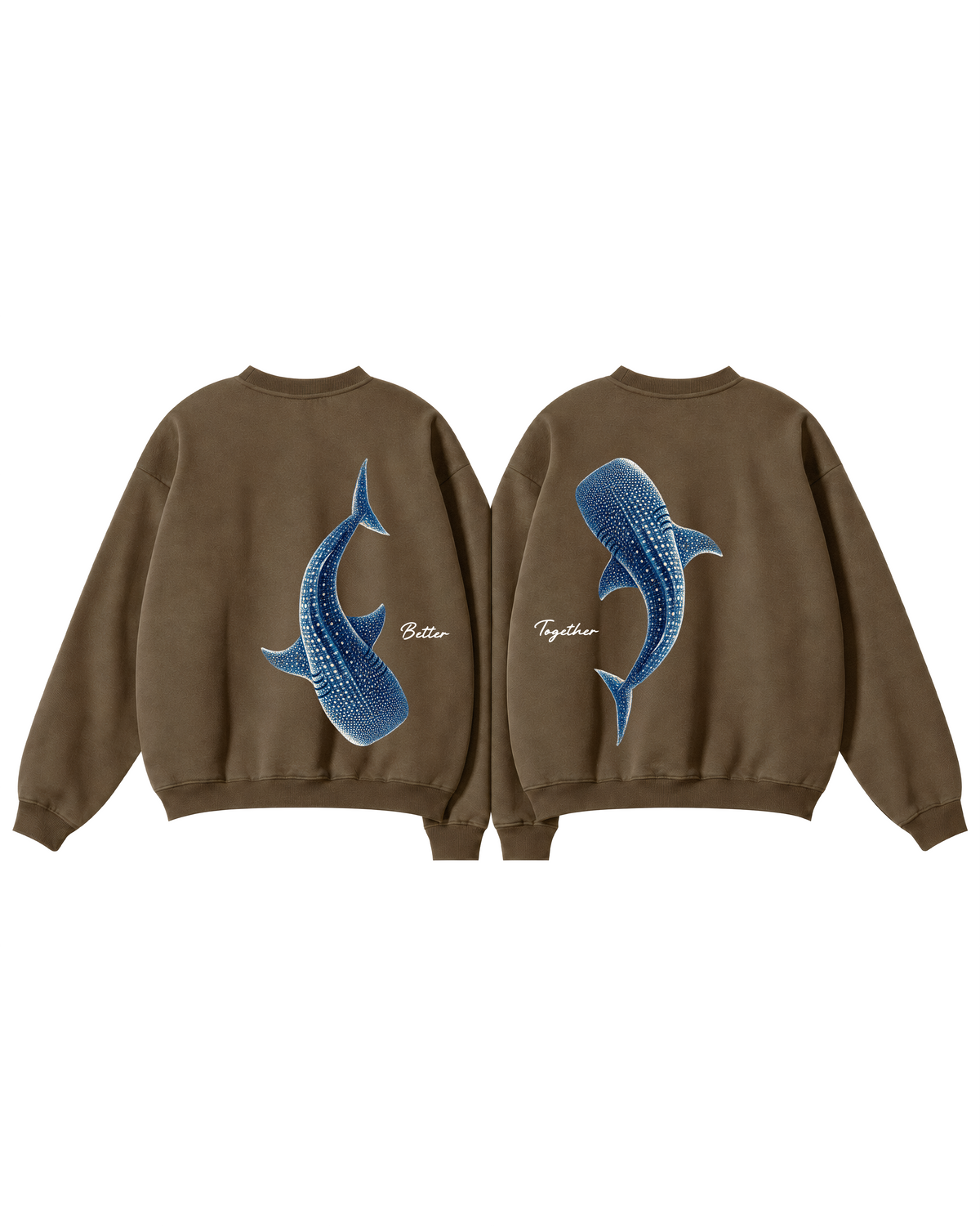Better Together Whale Shark Couple Crewneck Set