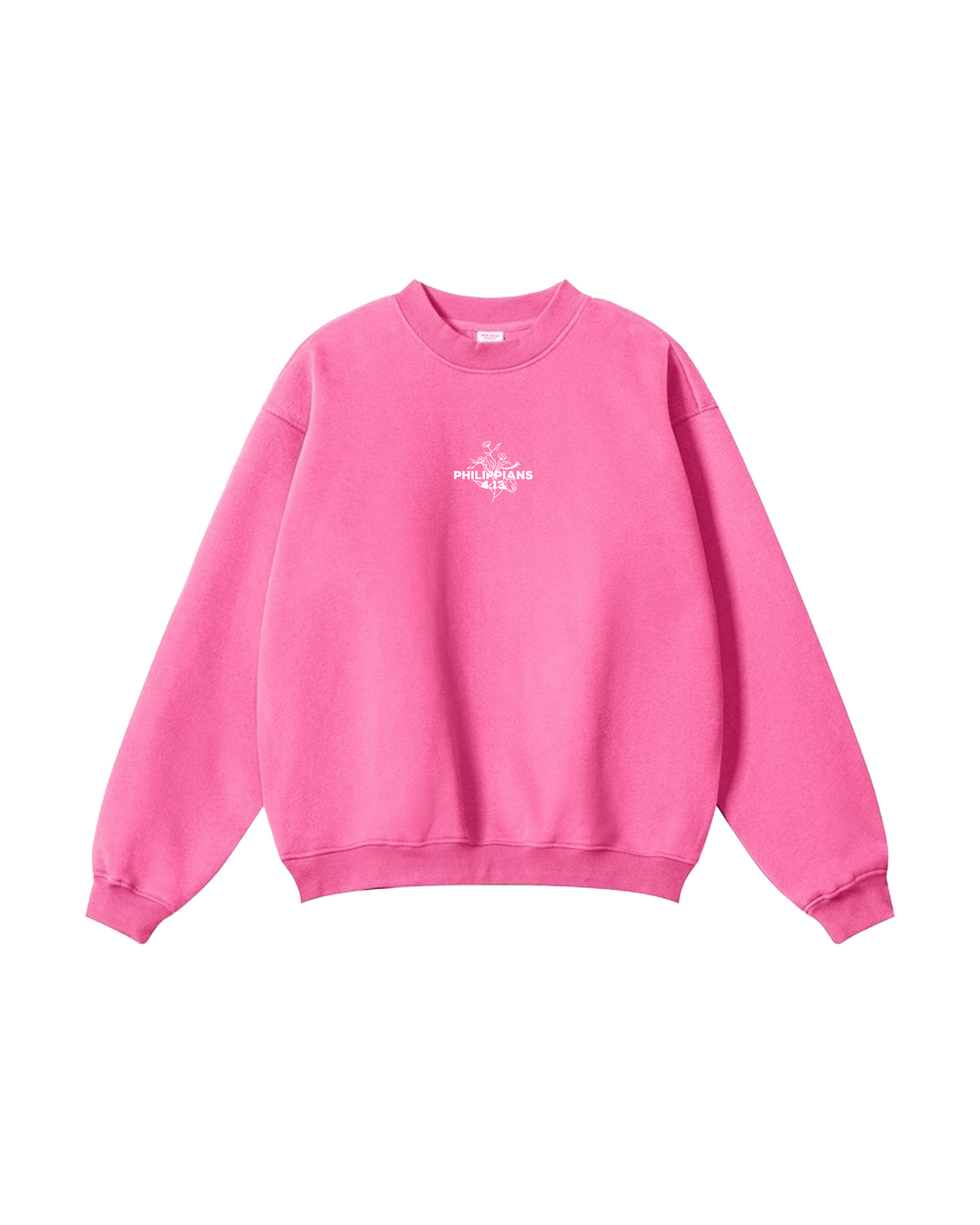 Philippians 4:13 Floral Cross Crewneck