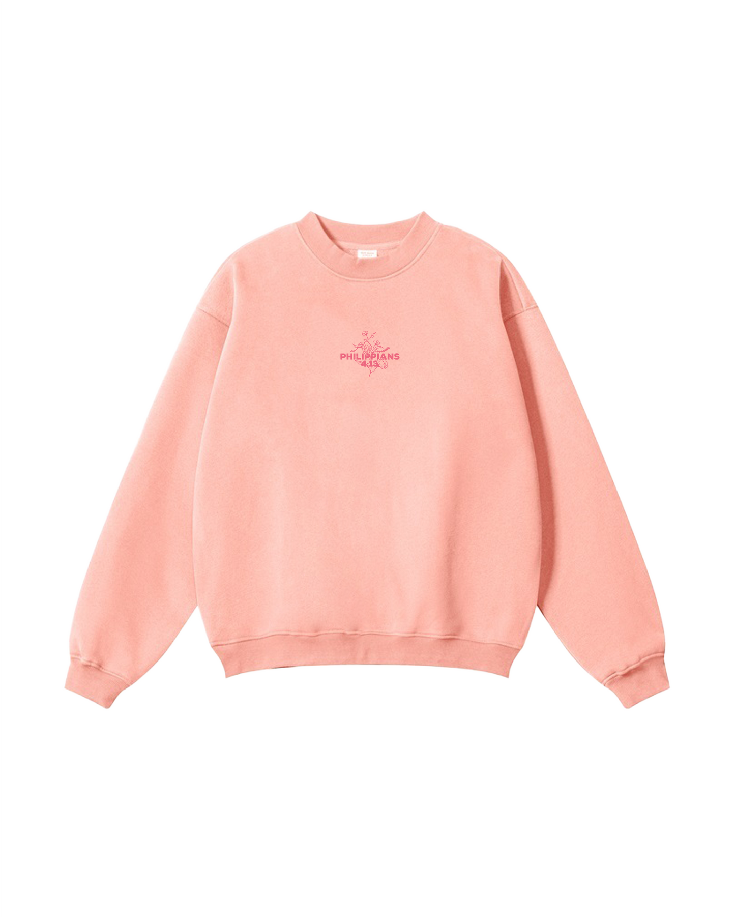 Philippians 4:13 Floral Cross Crewneck