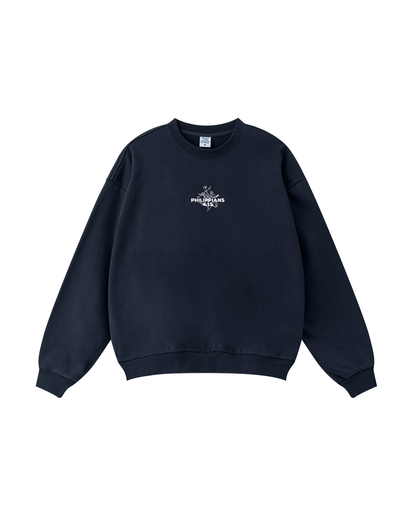 Philippians 4:13 Floral Cross Crewneck