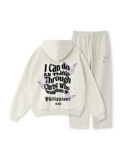 Philippians 4:13 Butterfly Hoodie