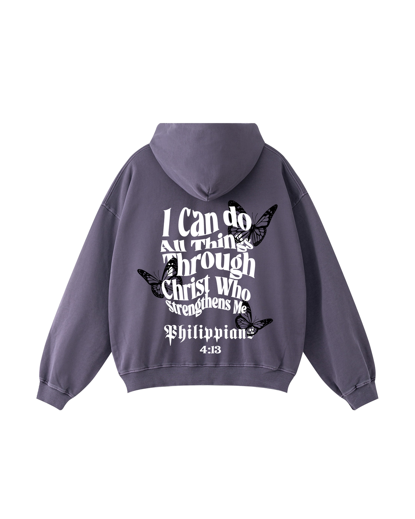 Philippians 4:13 Butterfly Hoodie