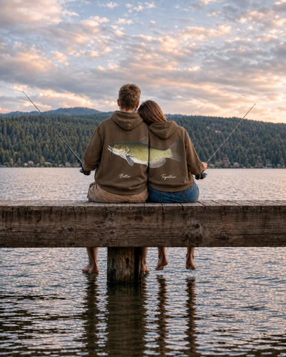 Better Together Channel Catfish Couple Hoodie Set