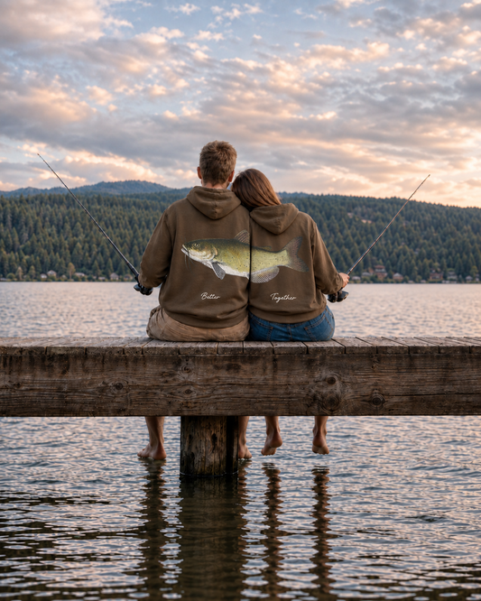 Better Together Channel Catfish Couple Hoodie Set