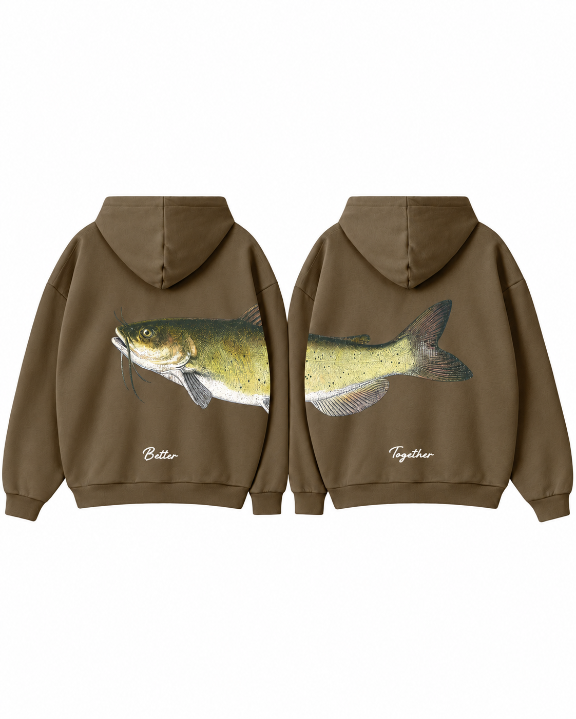 Better Together Channel Catfish Couple Hoodie Set