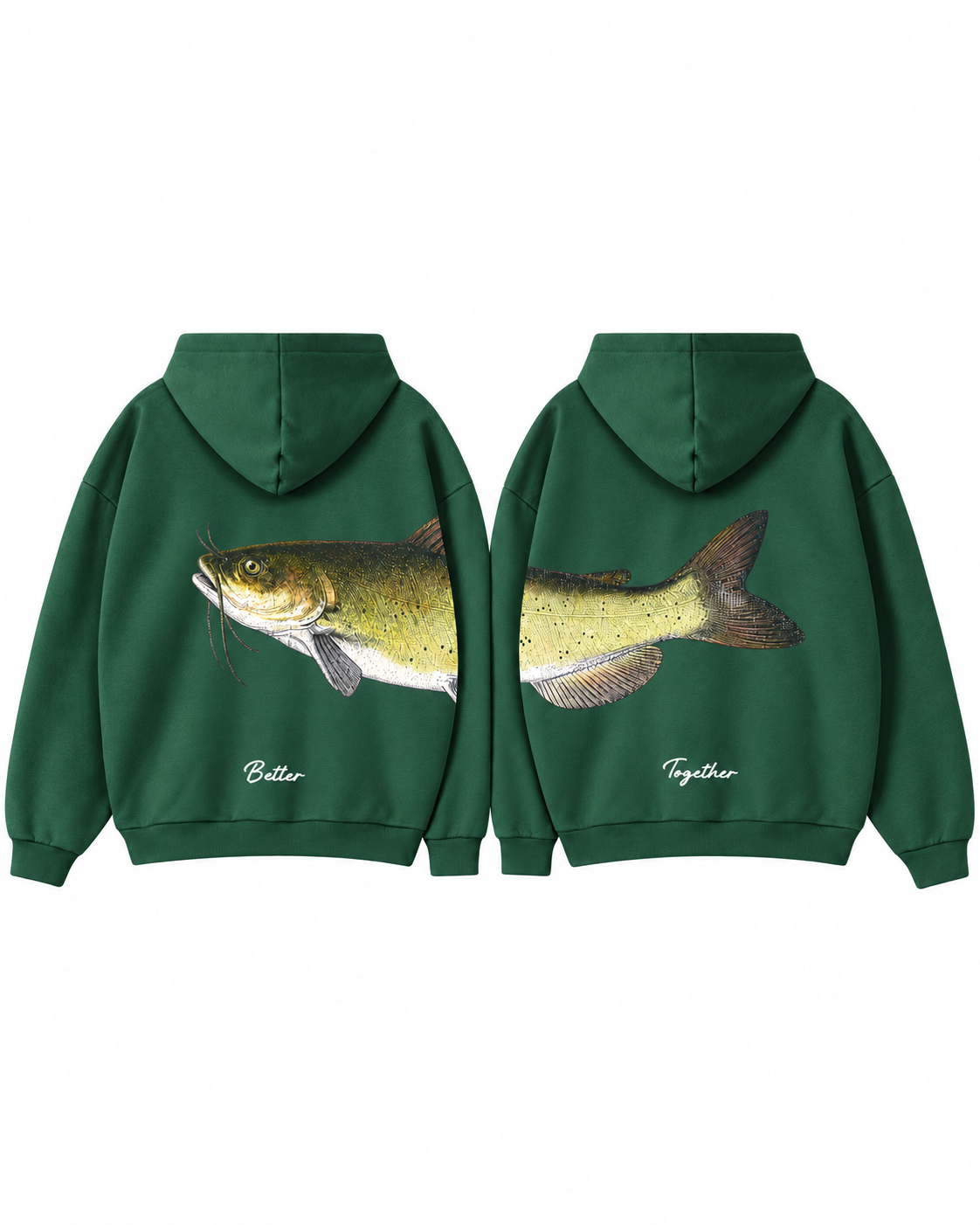 Better Together Channel Catfish Couple Hoodie Set