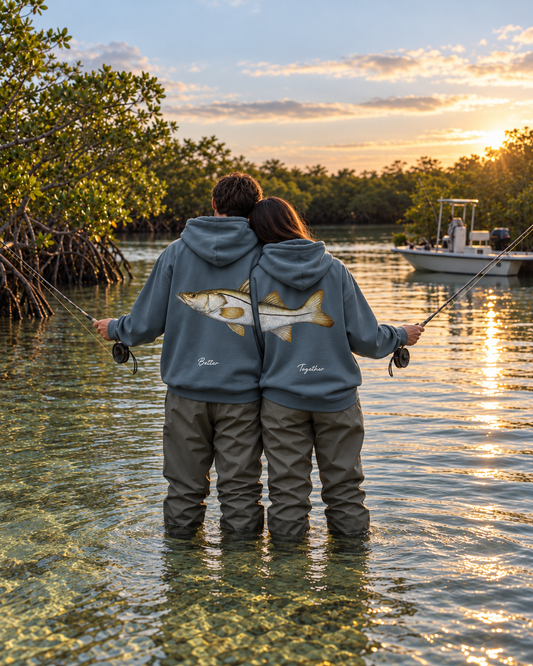 Better Together Snook Couple Hoodie Set