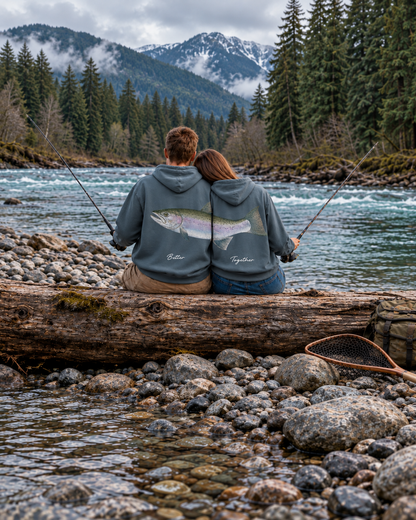 Better Together Steelhead Couple Unisex Hoodie Set