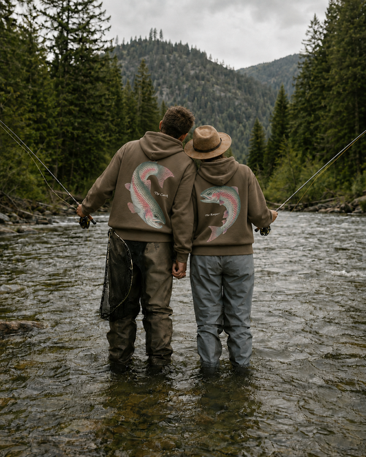 The Catch & The Keeper Rainbow Trout Heart Hoodie