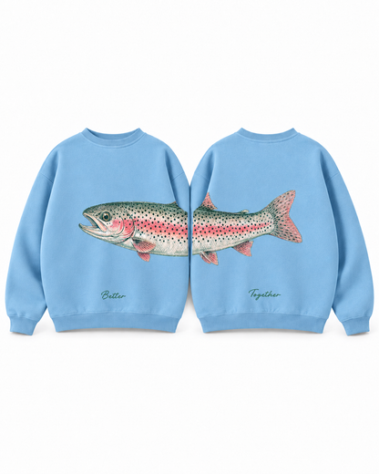 Better Together Steelhead Matching Couple Crewnecks