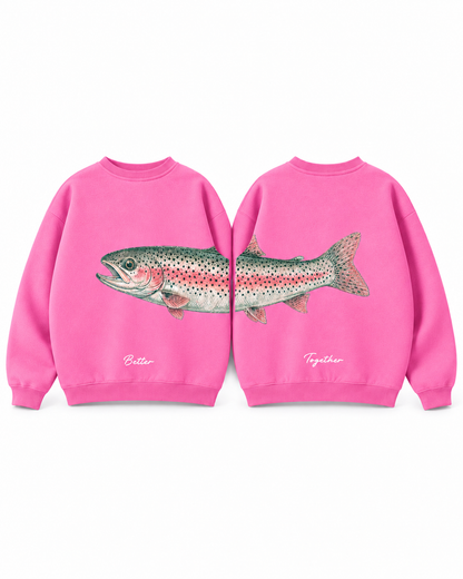Better Together Steelhead Matching Couple Crewnecks