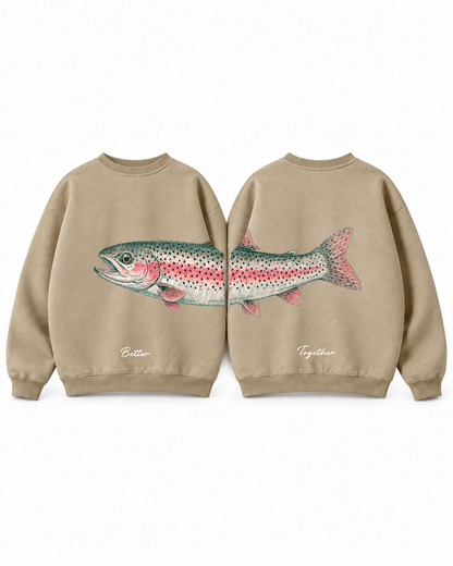 Better Together Steelhead Matching Couple Crewnecks