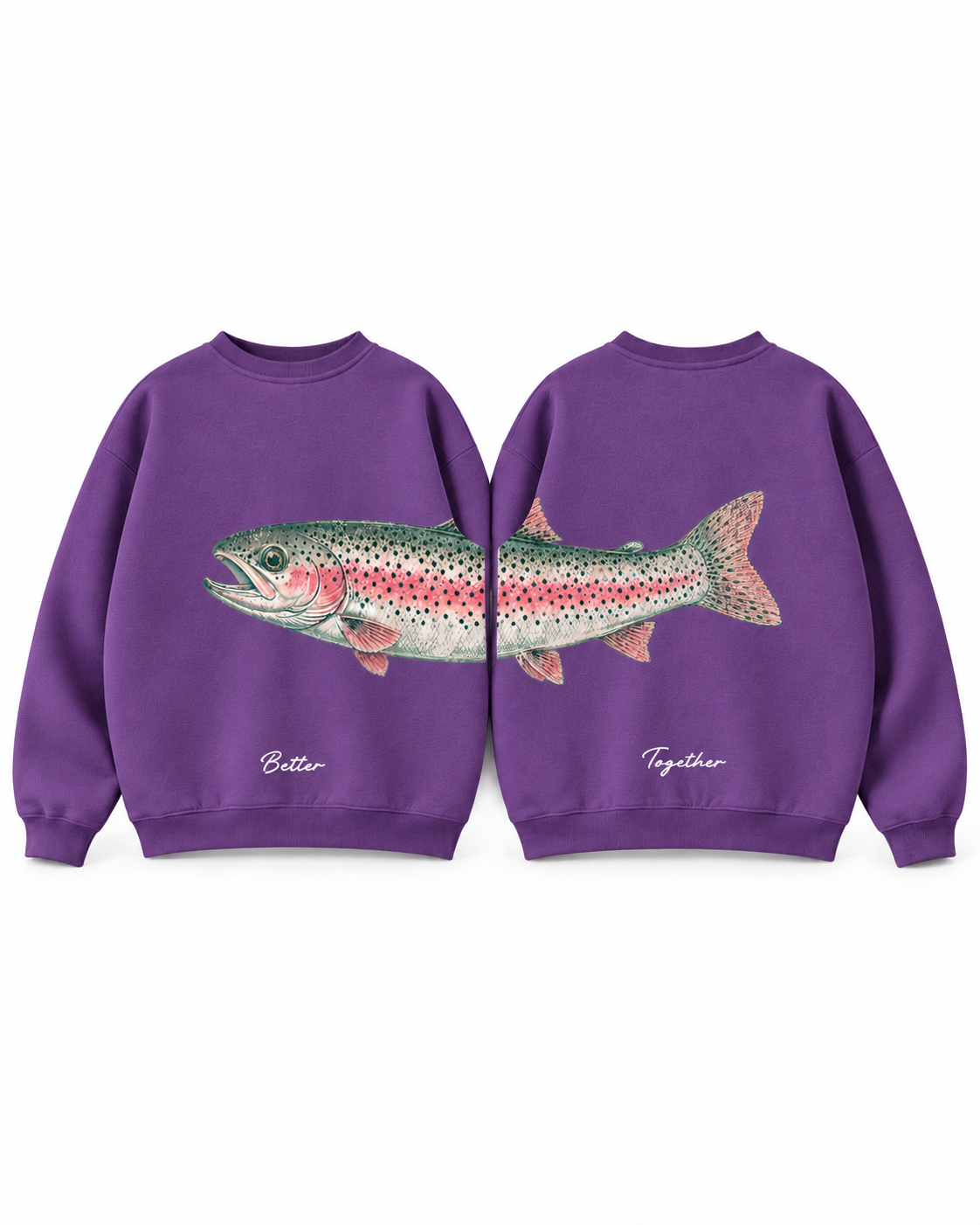 Better Together Steelhead Matching Couple Crewnecks