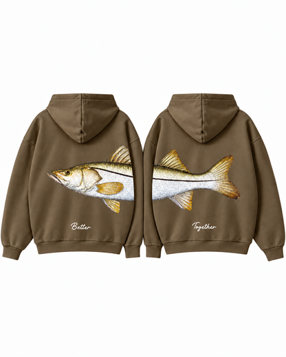 Better Together Snook Couple Hoodie Set