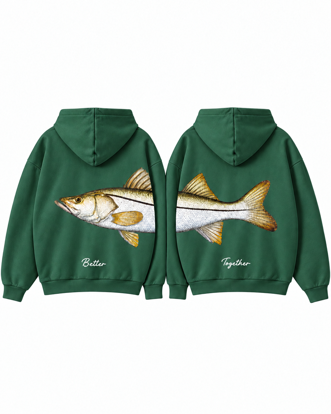 Better Together Snook Couple Hoodie Set