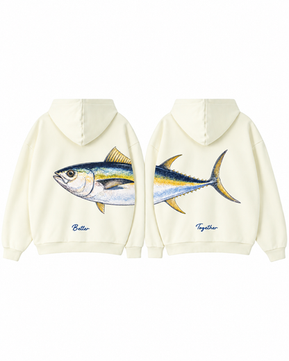 Better Together Yellowfin Tuna Couple Hoodie Set